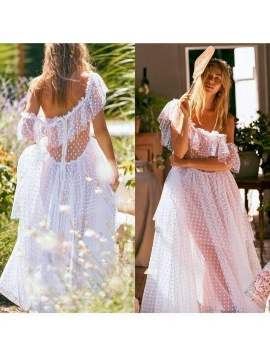 LoveShackFancy Dresses & Skirts - Loveshackfancy Faraway Fancy Noni Dress White Bridal Boho Wedding Dress 6